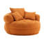 Simple, éponge en chenille, sans assemblage, fauteuil-lit pour chambre à coucher, salon, orange, housse lavable, forme compacte, 3 coussins assortis, assemblage en éponge requis, salon moderne, structure,-661506247