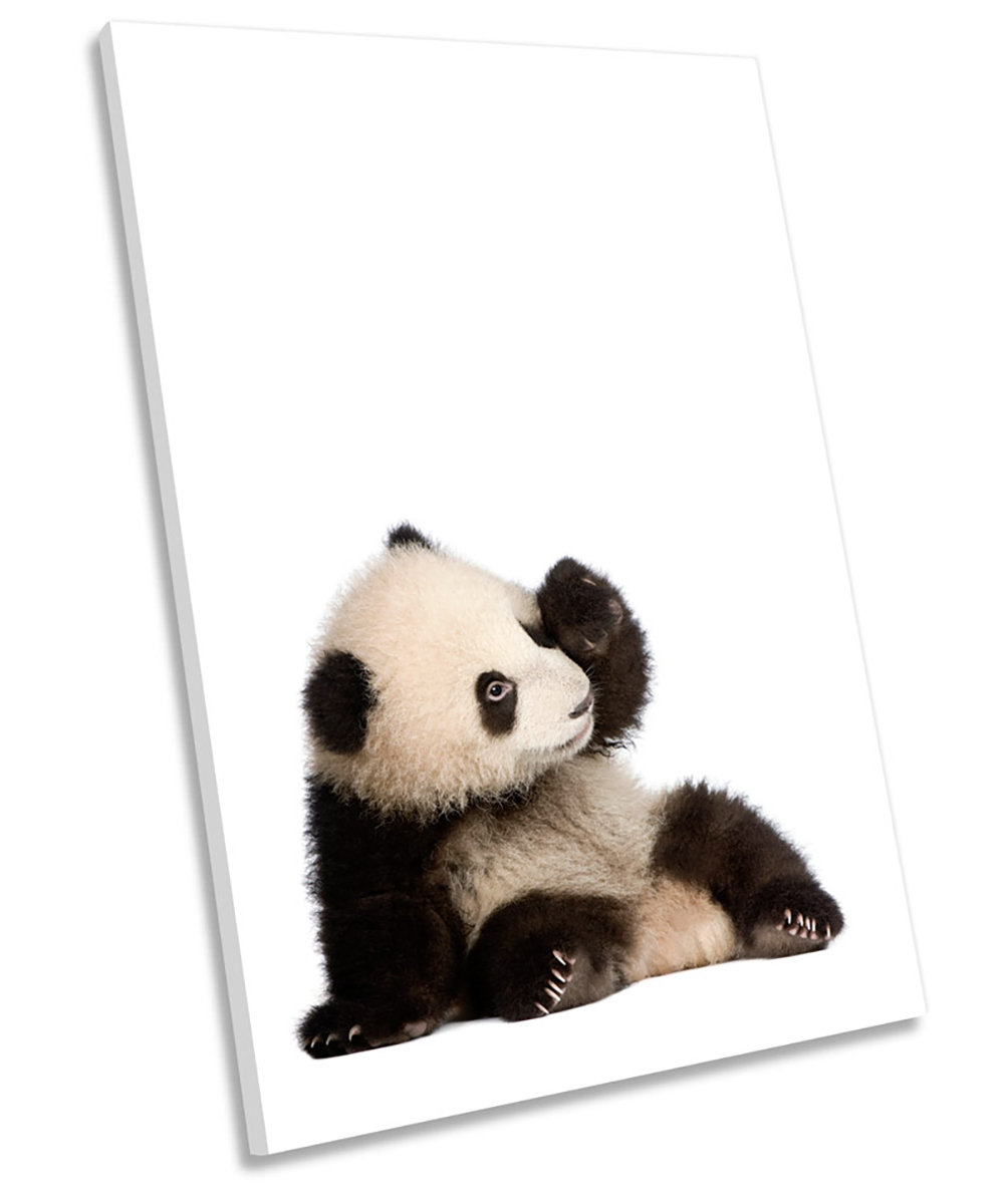 17 Stories Baby Panda Cute Framed CANVAS WALL ART Print Picture ...