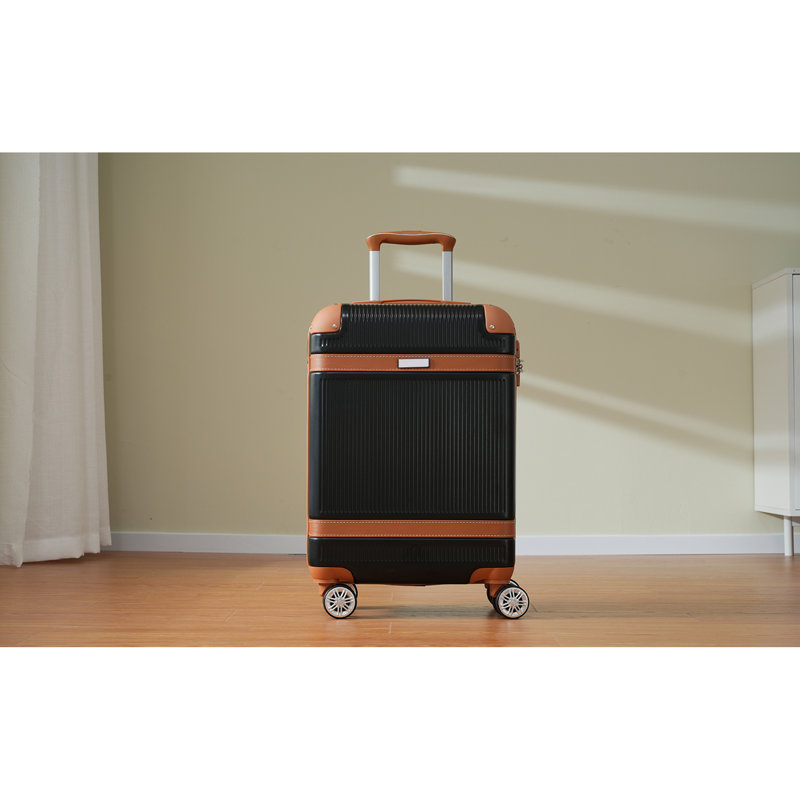 Ensemble de valises Hardshell 3 pièces, valise de cabine 20 pouces avec roulettes pivotantes, verrou TSA, ABS léger et durable pour les voyages