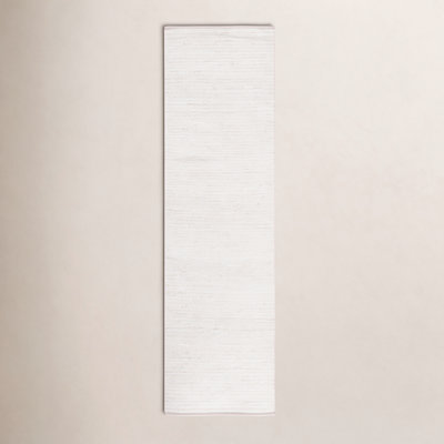 Garret Ivory Beige Hand-Woven Flatweave Rug
