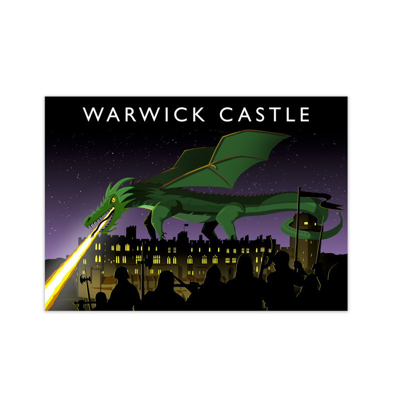 Warwick Castle by Richard O'Neill - Print, 29.7 cm H x 42 cm W