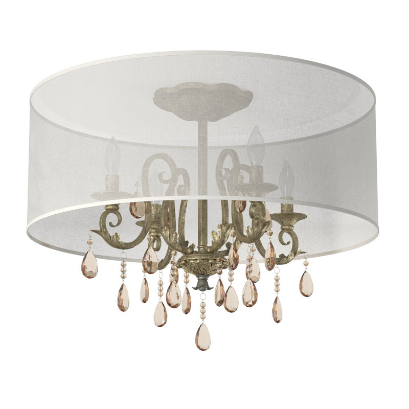 Carlton 4-Light 24" Flush Mount