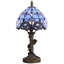 Petite lampe de table en verre coloré Tiffany