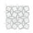 Calabria Frost Grid 12 in. x 12 in. Polished Marble Mosaic Floor and Wall Tile