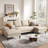 110" U-Shaped Sectional Sofa with Double Chaises, 4-Seat Couch with Deep Seat for Apartment Living Room-2061117383