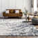 Abstract Blue Area Rug