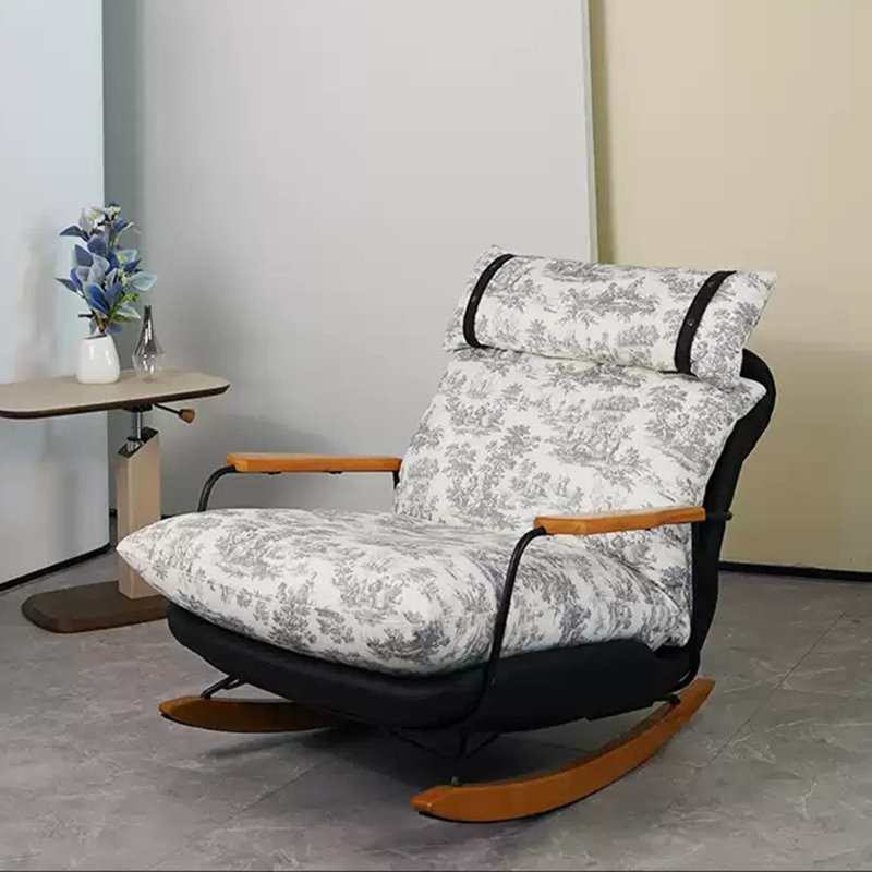 Light luxury ink knit rocking chair