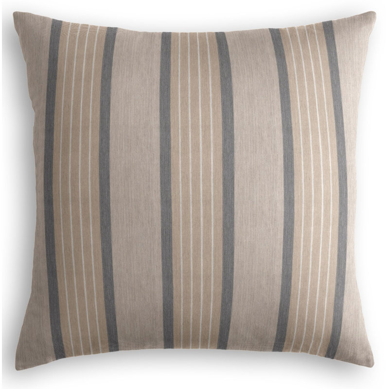 Sunbrella Cove Indoor Outdoor Square Pillow Cover & Insert, 20" x 20", Pebble