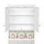 Armoire de rangement pour salle de bain, armoires à pharmacie pour salle de bain avec miroir, 2 portes, 2 tablettes réglables + 3 paniers de rangement de style Noël, armoire murale en bois pour la salle de bain