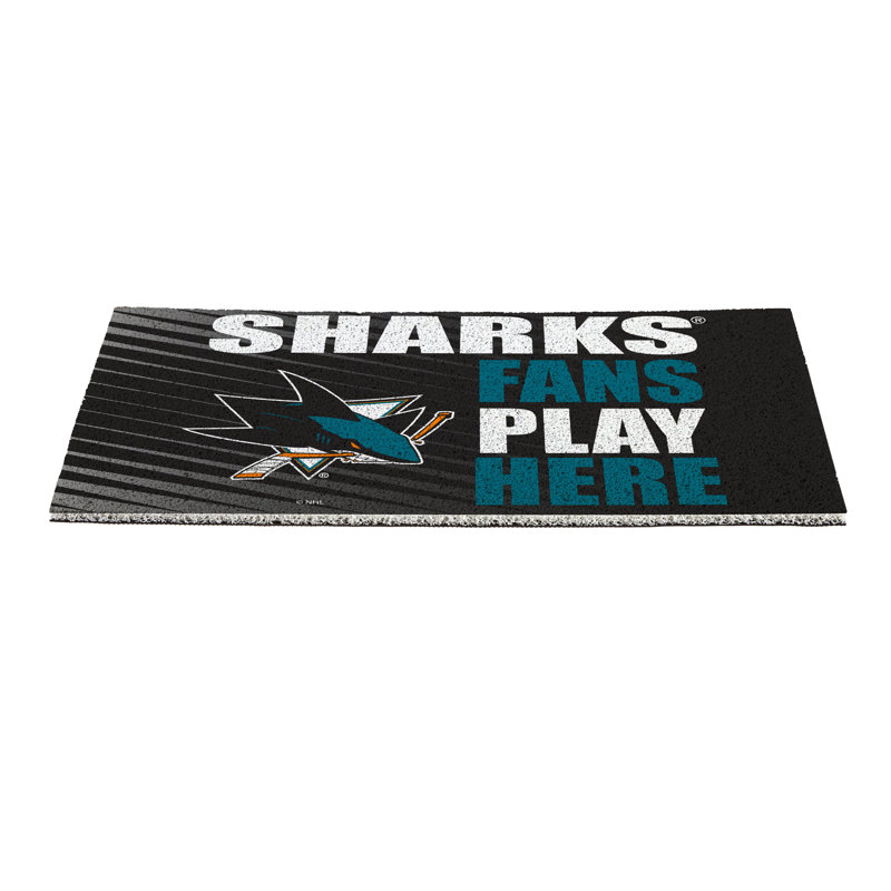 Tapis en PVC San Jose Sharks Fan, 28 po x 16 po
