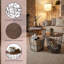 Ensemble de 2 tables de bout gigognes Lavish Home avec paniers de rangement, noir-44842582
