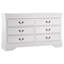 Commode blanche traditionnelle de style Louis Phillippe