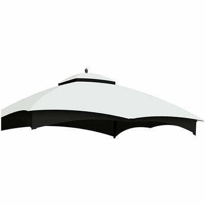 Toit de remplacement pour auvent de toit pour pavillon de jardin Allen Roth de Lowe avec toit d'aération 10 x 12