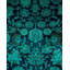 Tapis bleu fait à la main Mazzi, unique en son genre