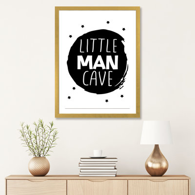 «Little Man Cave Circle», reproduction d'art textuel