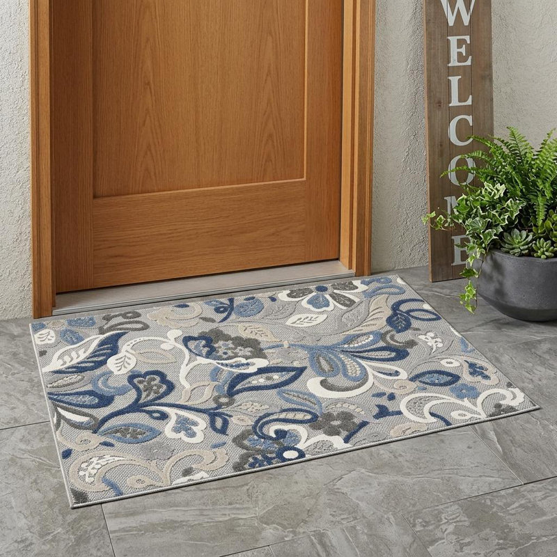Tapis jacobien bleu et gris, Rectangle 3 pi x 5 pi