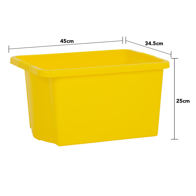 Stack & Store Box, 30 qt, Yellow