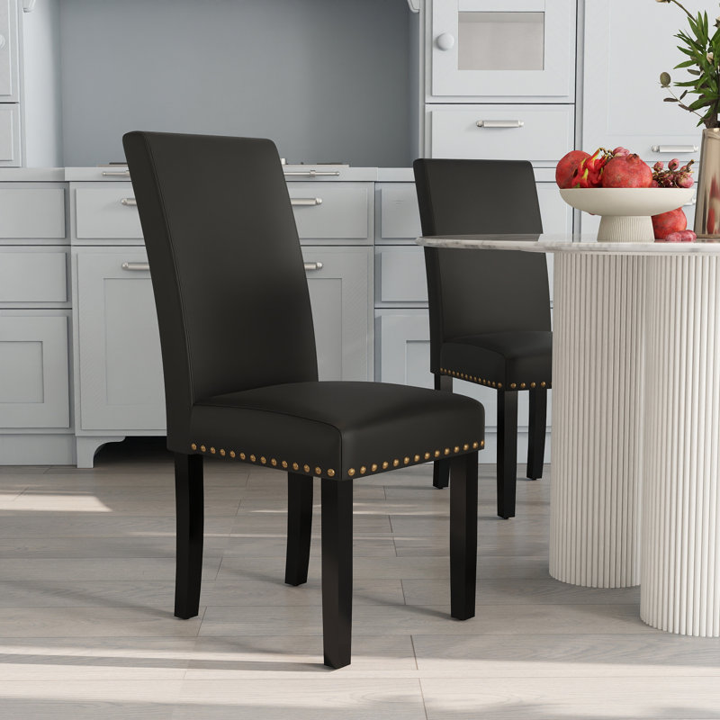 Chaise rembourrée Upslope, Noir