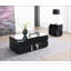 Table de bout à finition miroir Drisana, table de bout moderne, collection Compact