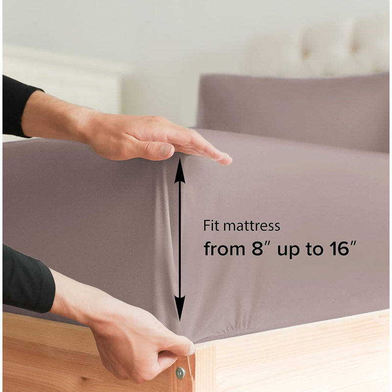 Steel Blue Ultra Soft Microfiber 4-Piece Bed Sheet Set