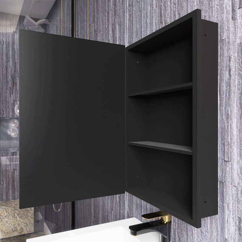 Armoire à pharmacie avec miroir Yiannis, 24 po x 16 po