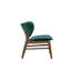 Chaise de salle à manger Isina, polyester, bois de noyer brun-109427298