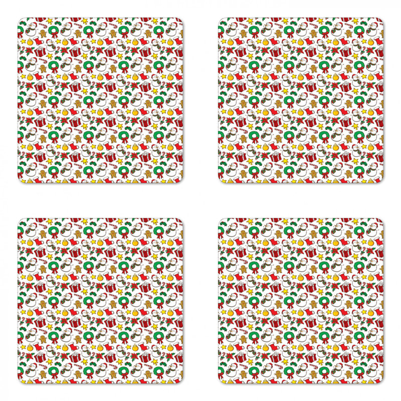 Square 4 Piece Coaster Set