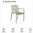 Whately 13-Piece Outdoor Rectangular Extendable Dining Table And Chairs Set | Eucalyptus Wood | Ideal For Patio, Brown Table & Beige Chairs-1389033262-1389033263