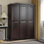 Armoire-penderie 100% bois massif 3 portes Kyle