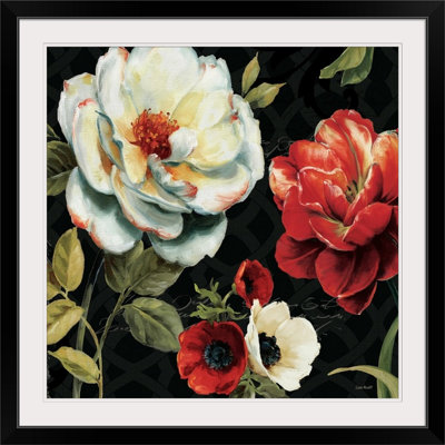 Musso " Floral Story IV On Black " by Lisa Audit