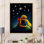 Petit garçon avec renard, Le Petit Prince, impression sur toile