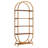 70.8" 5-Tier Modern Brown Arched Open Bookshelf For Office, Bedroom, Living Room