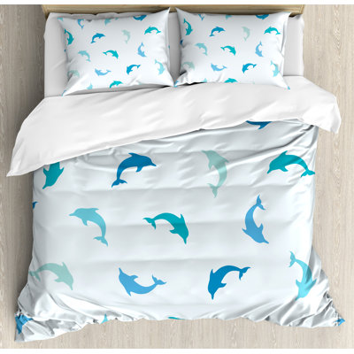 Sea Animals Coastal Duvet Cover