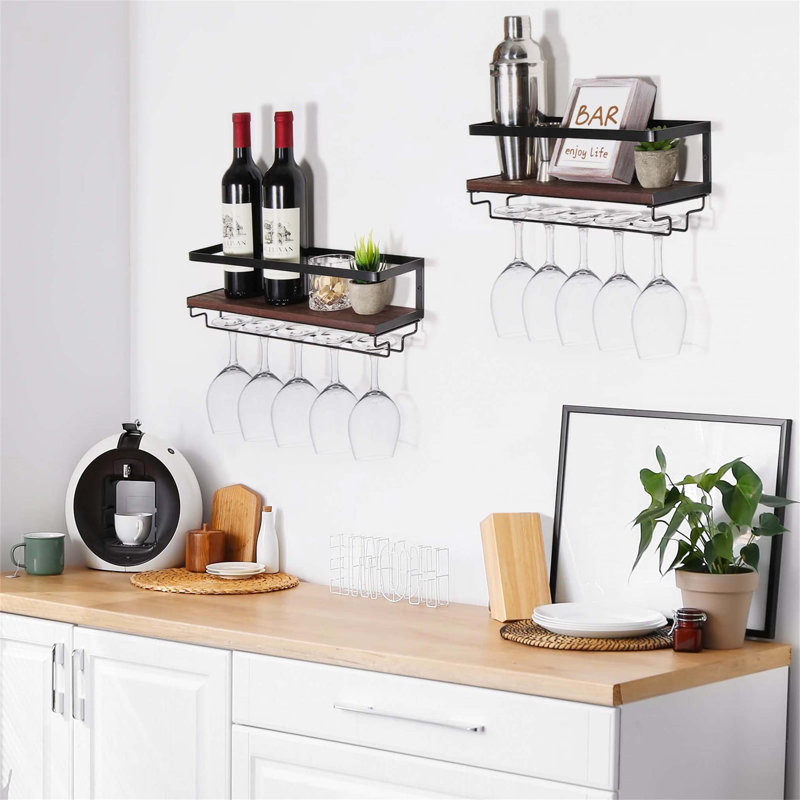 Serenay Wine Bottle & Glass Rack