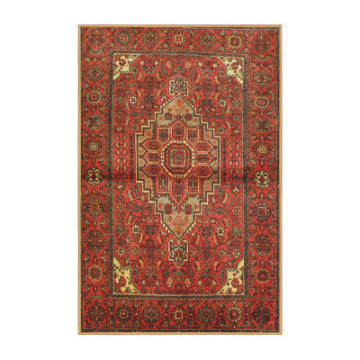 Tapis traditionnel orange / brun / gris