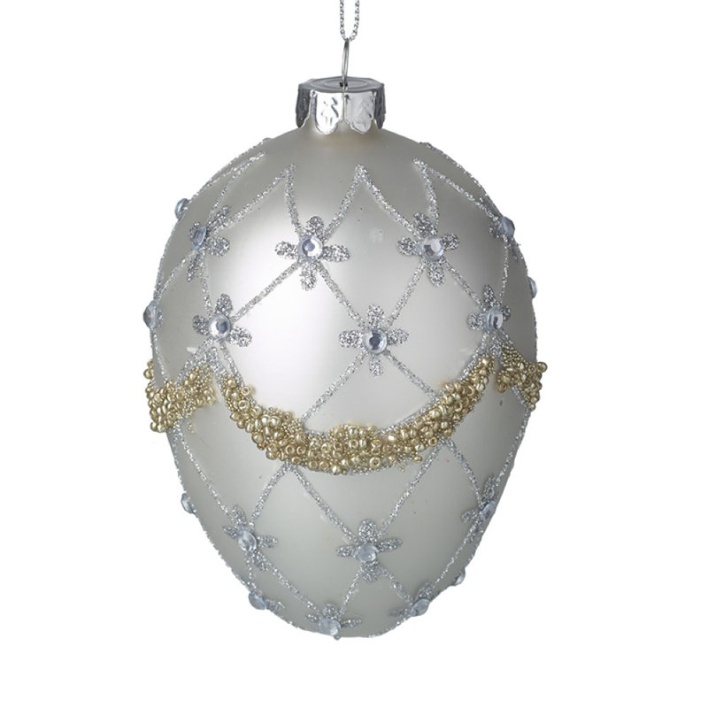 13cm Glass Holiday Shaped Ornament