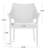 GREY PE WICKER STACKING ARMCHAIR,3PCS