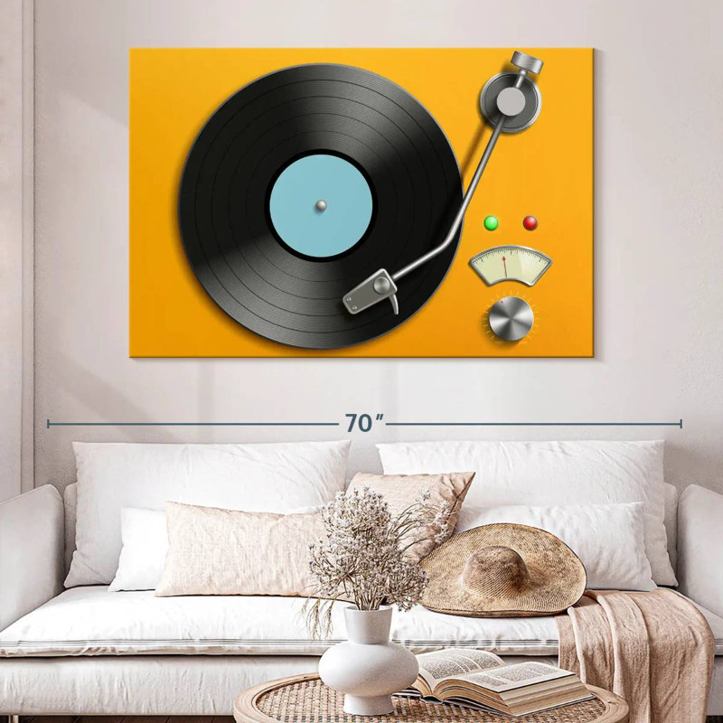 Abarca Retro Record Player, 34" H x 51" W