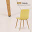 Chaise d'appoint en velours jaune