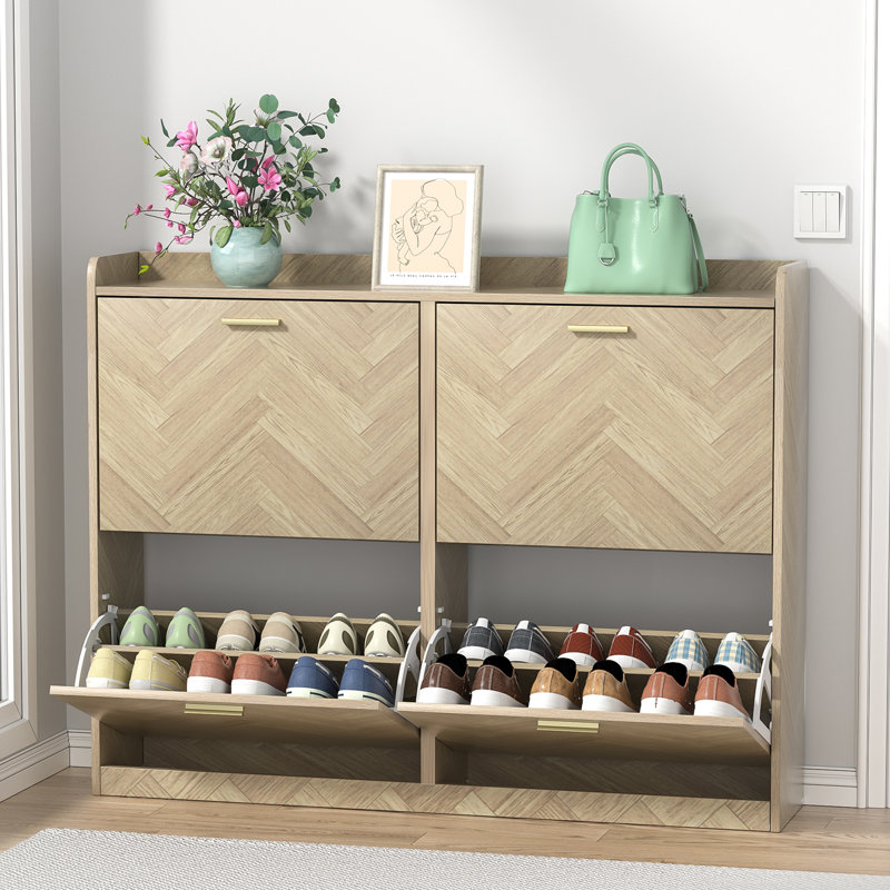 Lismore 24 Pair Shoe Cabinet  entryway shoe rack