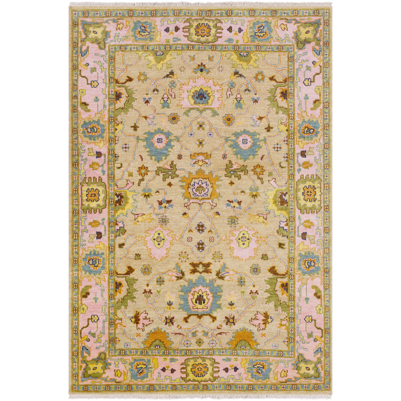 Hillcrest Wool Oriental Area Rug, Rectangle 3'6" x 5'6"