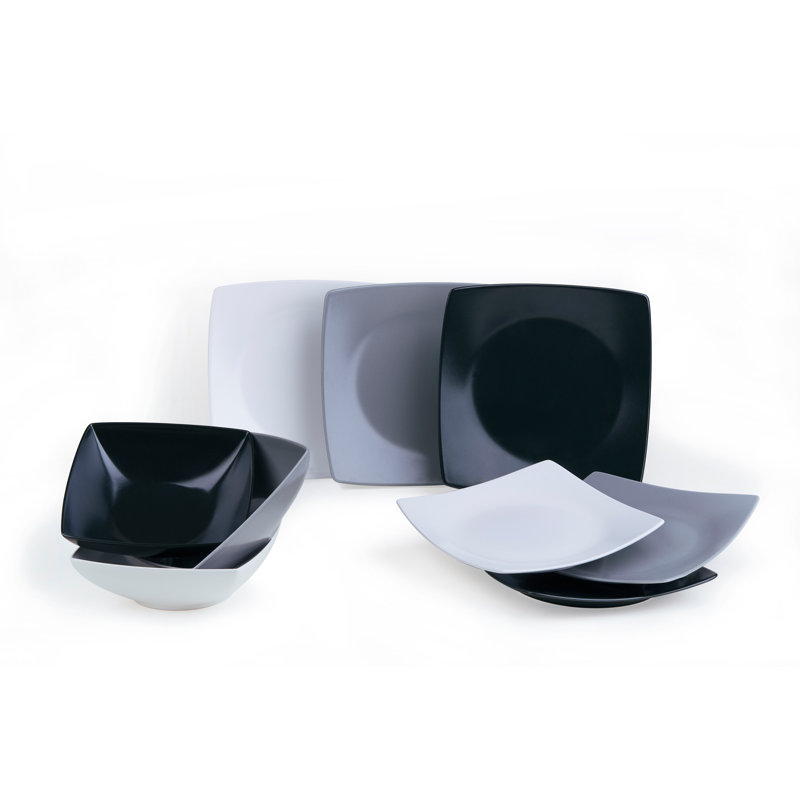 Eclipse 18 Piece Ceramic Dinnerware Set - Service for 6