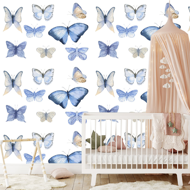 Rouleau de papier peint adhésif L 10 pi x 24 po Aredella Fairy Butterflies