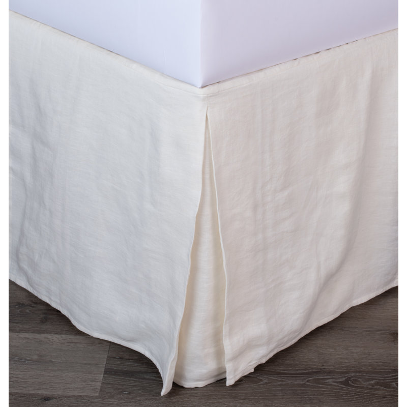 Damara Linen Tailored Bed Skirt, King