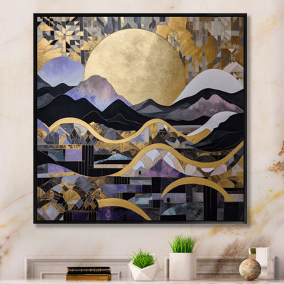 Golden Rising Moon I " Golden Rising Moon I "