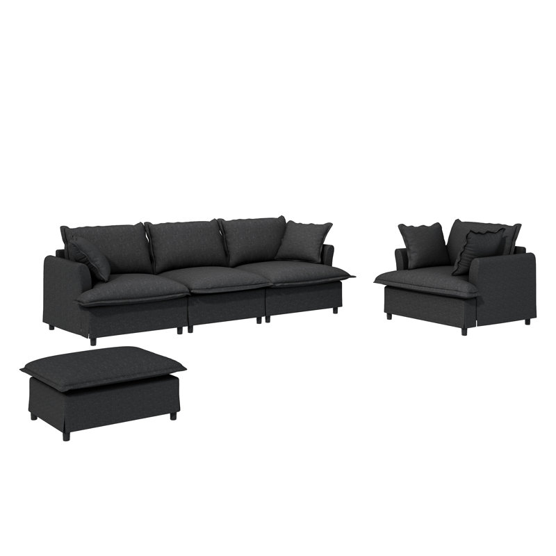 Fauteuil surdimensionné en chenille, siège simple de 37 po, construction, siège rembourré pour chambre à coucher, très grand, matériau, espace de vie