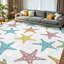 Tapis transparent transparent lavable à la machine, étoiles de poisson-133455490