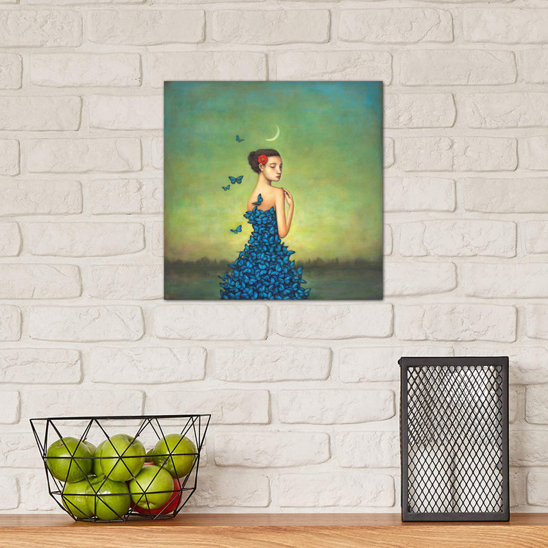 Metamorphosis In Blue by Duy Huynh - Print on Canvas, 45.72 cm H x 45.72 cm W x 1.91 cm D, Wrapped Canvas