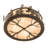 Rustic Lodge Semi Flush Mount