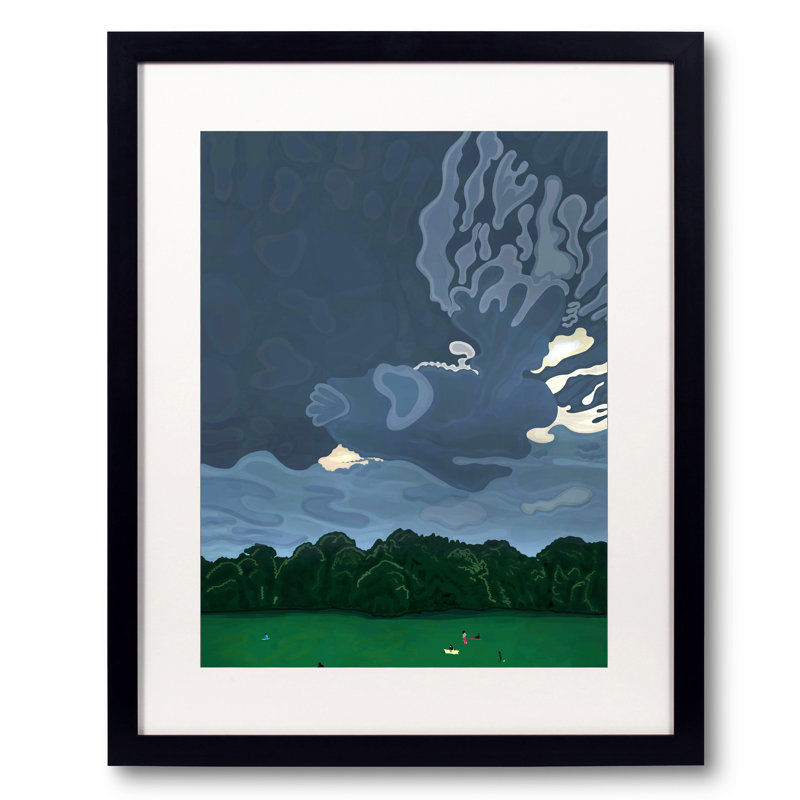 Crépuscule et nuages, Long Meadow par Evan Sklar